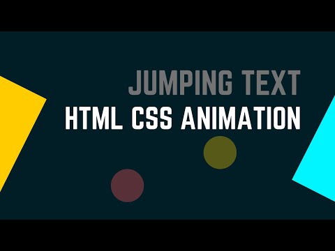 Jumping Text Animation Html Css Js Animation Javascripttricks Htmlcss Webdevelopment Coding
