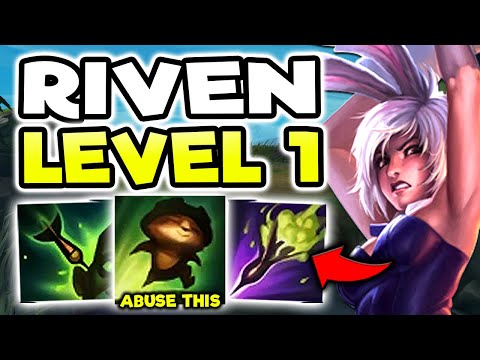 RIVEN LITERALLY CANT BE STOPPED AT LV. 1 (GUIDE) - S11 RIVEN TOP GAMEPLAY (Season 11 Riven Guide)