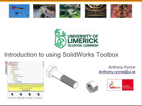 Introduction to SolidWorks Toolbox