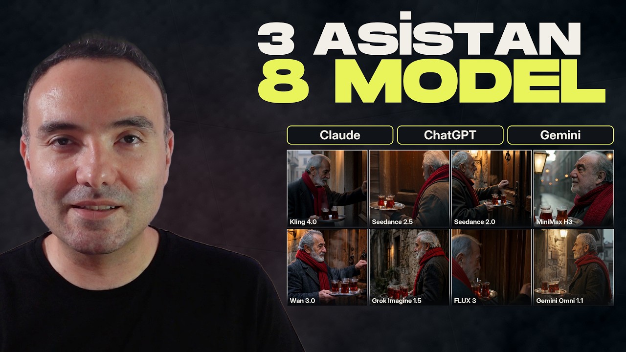 İstem Doğru, Video Yanlış mı? Claude, ChatGPT ve Gemini’yi 8 Modelle Sınadım