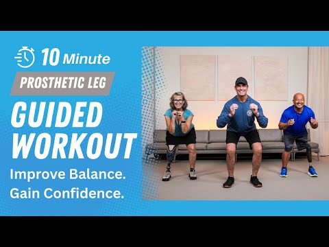 Lower Limb Amputee 10 Minute Mobility Routine | Improve Balance & Strength with a Prosthetic Leg