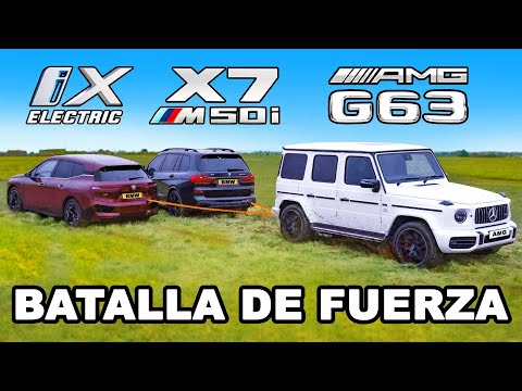 BMW iX vs BMW X7 vs AMG G63: Tug of War