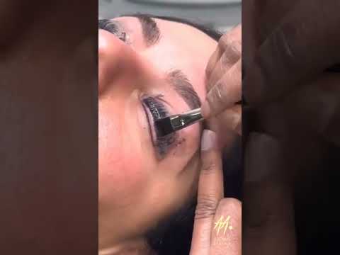 Brows by Amna applicator brush to apply magical portion of Lash filler 3 || BROWS BY AMNA