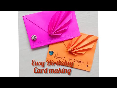 Easy Birthday Greeting card making #Ramya mounika