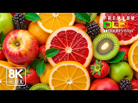 Brilliant Juicy Fruit Colors in 8K ULTRA HD HDR Quality | 120FPS Dolby Vision