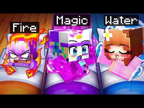 Having a ELEMENTAL SLEEP OVER in Minecraft!