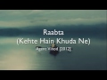 Raabta (female version) | English lyrical | kehte Hain khuda ne | Nisha Kumari