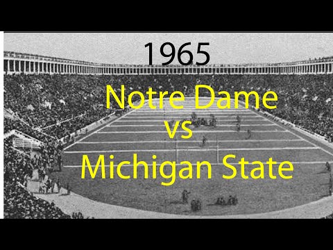 1965 Michigan State @ Notre Dame; College Football