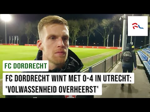 FC Dordrecht wint met 0-4 in Utrecht: 'Volwassenheid overheerst'