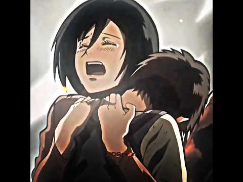this made me cry // Mikasa and Eren edit // #attackontitan #eren #mikasa