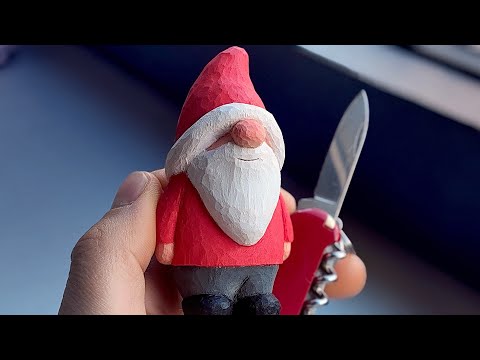 Whittle a Simple Christmas Elf / Gnome | Step-By-Step Beginner Tutorial