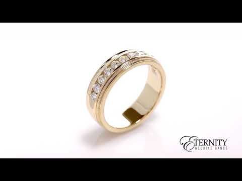 Men's Milgrain 1.0CTTW Diamond Band (611A)