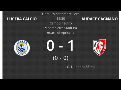 IL LUNEDÌ LUCERINO: LUCERA A.CAGNANO 0-1: IL CALCIO È ANCHE QUESTO