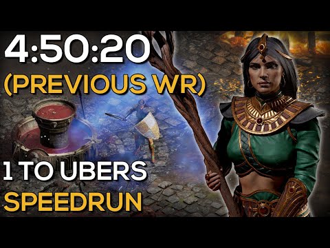 1 TO UBERS SORCERESS SPEEDRUN IN 4H 50M 20S - PREV. WORLD'S FASTEST LEVEL 1 TO UBERS SPEEDRUN EVER