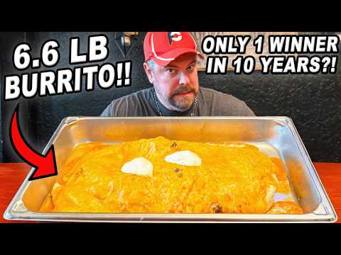 No Men Had Beaten Pedro’s Mexican 6.6lb Cheesy Beef Burrito Challenge (Only $20 If You Fail)