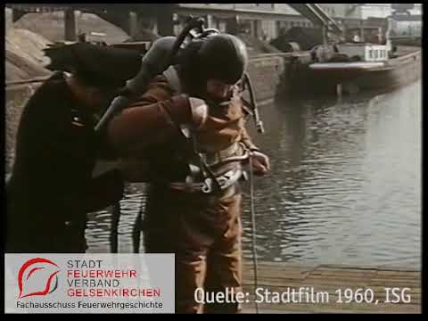 1960: Die Taucher der Berufsfeuerwehr Gelsenkirchen