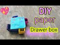 How To Make Paper Draw Box DIY Paper Box Diycrafts Diy Paper Papercrafts