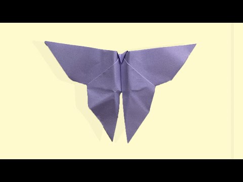 Origami Schmetterling falten aus Papier - einfaches Tutorial zum Basteln