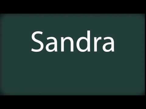How to pronounce Sandra