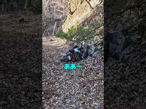まさか…こんなことに…#バイク #事故 #林道ツーリング #アヒルカーの旅