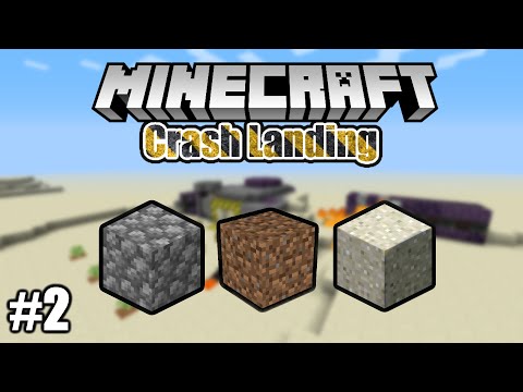 Automated Cobble, Dirt, and Dust! - Crash Landing Minecraft Hardcore #2