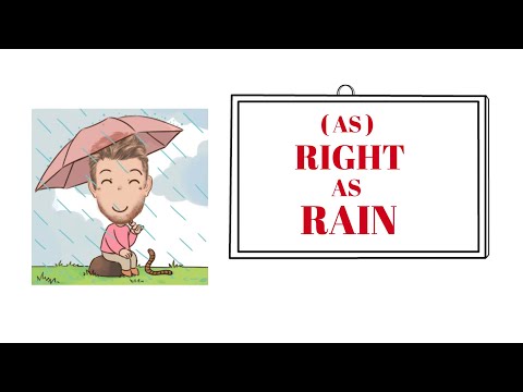 English Tutor Nick P Adjective Phrase (117)  As Right as Rain - Origin - Animated