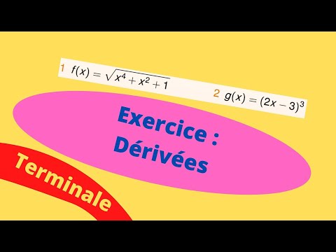 Exercice corrigé : Calculs de dérivée (Terminale)