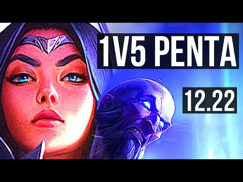 IRELIA vs RYZE (MID) | 1v5 Penta, 11 solo kills, Godlike | KR Diamond | 12.22