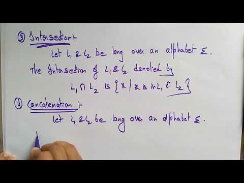 Languages | Operations | TOC  | Lec-05 | Bhanu Priya