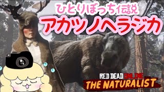 【RDO】アカツノヘラジカVS写真を撮りたいひとりぼっち【レッドデッドオンライン(伝説の動物)】