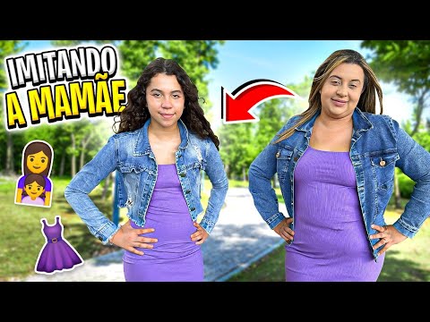 SARAH IMITA A MAMÃE POR UM DIA !