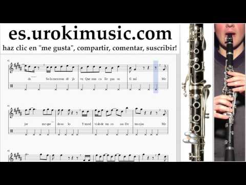 Tutorial de Clarinete Prince Royce & Shakira - Deja Vu Clases Notas Parte#2 um-hli927