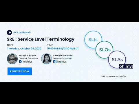 Service Level Terminology : SLA ,SLO & SLI