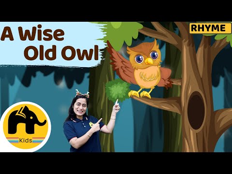 A Wise Old Owl | Nursery Rhyme | LearnoHub Kids