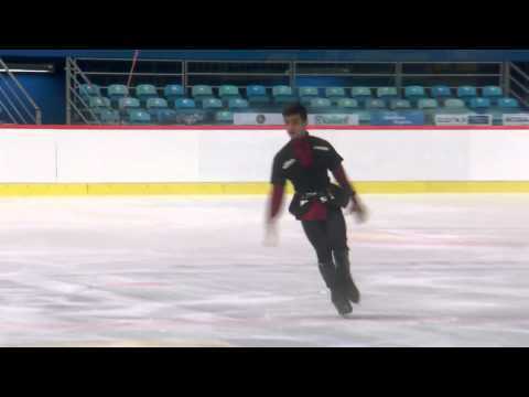 ISU 2014 Jr Grand Prix Zagreb Men Short Program Armen AGAIAN GEO