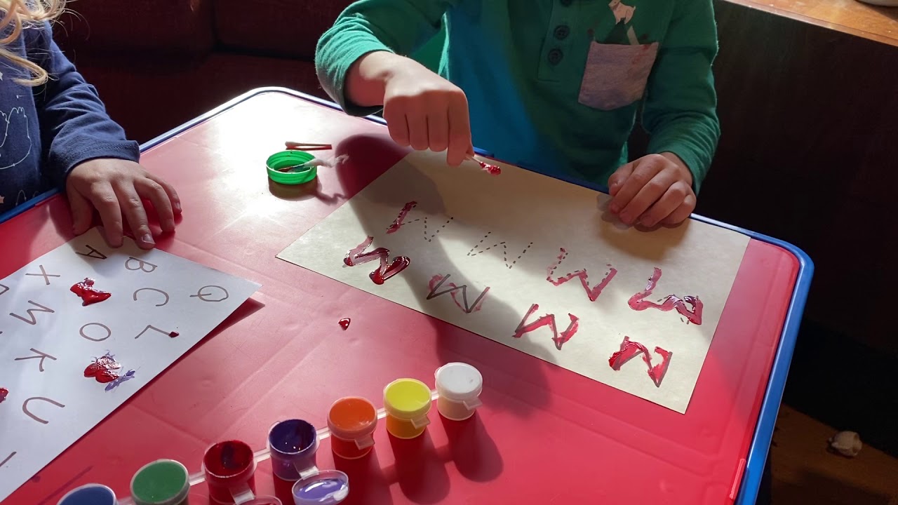 Qtip painting letters