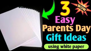 3 Cute Parents Day Gift Ideas With White Paper In Lockdown 2021 / Last Minute Parents Day Gift Ideas