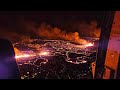 Aerial footage captures Iceland volcano spewing lava after eruption