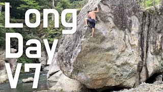 Long Day  初段 V7 - 塩原ボルダー