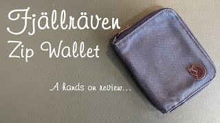 Fjällräven Zip Wallet in G-1000 - hands on review