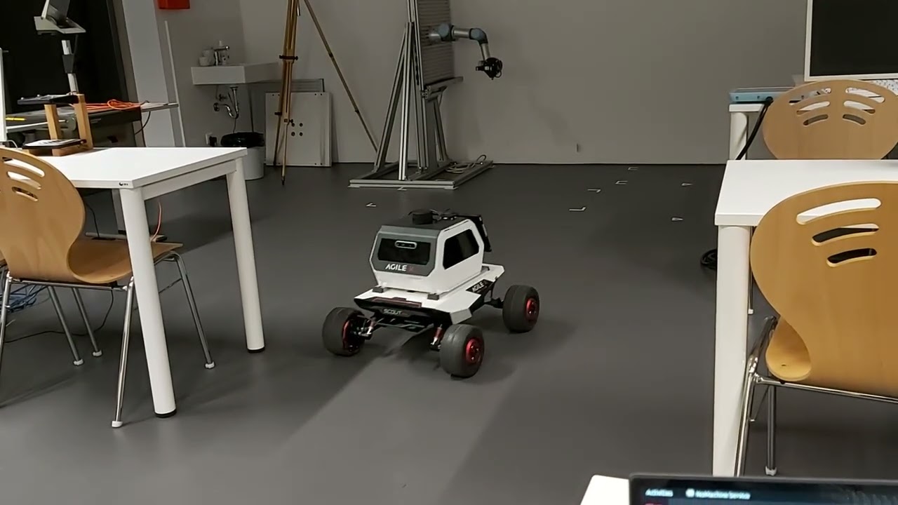 AgileX Scout Mini executing indoor LiDAR mapping