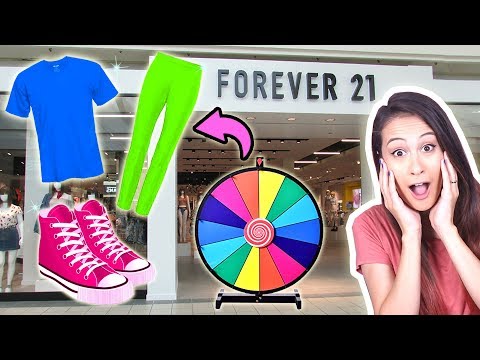3 KLEUREN ROULETTE OUTFIT SHOPPEN CHALLENGE! || Fan Friday
