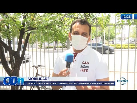 Alta dos combustíveis faz consumidor buscar alternativas de bicicleta ou a pé 28 10 2021