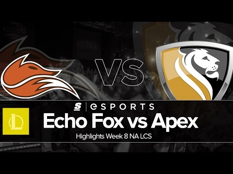 Highlights: FOX vs APX (NA LCS Summer W8D1 Full Series)