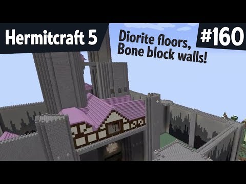Diorite floors, bone walls! — Hermitcraft 5 ep 160