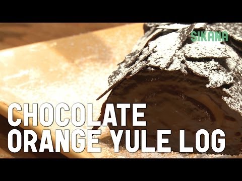 Easy recipe: "yule log" chocolate-orange christmas cake