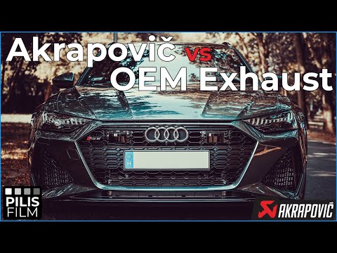 Audi RS6 (2020) Akrapovic vs OEM exhaust (sport)