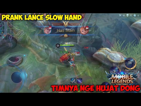 Prank Lance Slow Hand|Tim Pada Nge Hujat😂|Ikilorangga