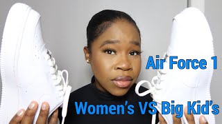 Nike Air force 1 Women Vs Kids/SIZING/STYLE/COST