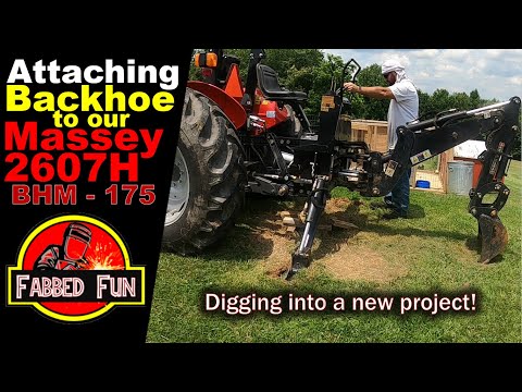 Attaching 3 Point Backhoe on Massey Ferguson 2607H